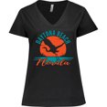 thumbnail image 3 of Inktastic Daytona Beach Florida Vacation Trip Women's Plus Size V-Neck T-Shirt, 3 of 5