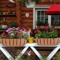 thumbnail image 4 of 3Pcs Hanging Basket Lining Trough Planter Liner Accessory Foldable Window Box Liners Felting for Porch Eaves 24inch, 4 of 6