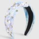 thumbnail image 4 of Diademas para mujer,Diademas para mujer,Diademas para mujer Diademas,Diadema ancha anudada,Diadema superior adornada con joyas,Diadema elegante para el cabello para mujer, 4 of 5