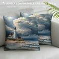 thumbnail image 3 of GOSMITH Beach Lighthouse Throw Pillow Covers Square Pillowcase for Bedroom Couch Livingroom Case, 3 of 5