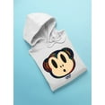 thumbnail image 3 of Plaid Monkey Surprise - Retro Animal Emoji Design Men's Hoodie, 3 of 4