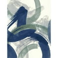 thumbnail image 3 of Nai, Danhui 15x18 Black Modern Framed Museum Art Print Titled - Navy Brushy Abstract II, 3 of 5