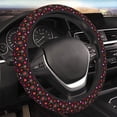 thumbnail image 4 of Kdxio Geometric Hearts Print Elastic Stretch Steering Wheel Cover,Auto Steering Wheel Cover,15 Inch Anti-Slip,Warm in Winter and Cool in Summer,Fit Suvs,Vans Cars,Trucks, 4 of 5