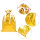 thumbnail image 5 of Bolsas de regalo navideñas con cordón de 42/31 cm, diseño de Papá Noel, grandes, doradas y plateadas, para galletas, dulces, para Navidad, 5 unidades, 5 of 5