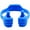 Blue, variant on Honsky XL Thumbs-up Stand Holder,Tablet Stand Cradle for Desk Desktop Funny Ideas Gadgets Gifts – Universal Adjustable Flexible,Flag Blue