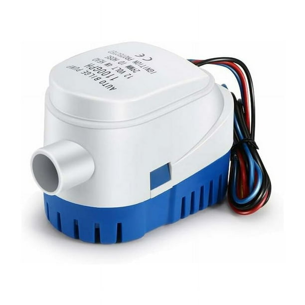 Bombas de achique, Bomba de achique automática de 12 V 1100 GPH Bomba de agua líquida silenciosa automática para bomba de achique marina Bomba de agua para barcos, estanques, piscinas