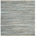 thumbnail image 2 of SAFAVIEH Cape Cod John Geometric Area Rug, Natural/Blue, 6' x 6' Square, 2 of 10