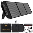 thumbnail image 1 of Mesuvida Cargador solar portátil de 30 W, cargador de panel solar plegable con puerto MC4 de 18 V, CC (12 V) / 2 * USB-A (QC3.0) / USB-C (PD18W) para generador de teléfono, viajes de camping, 1 of 5
