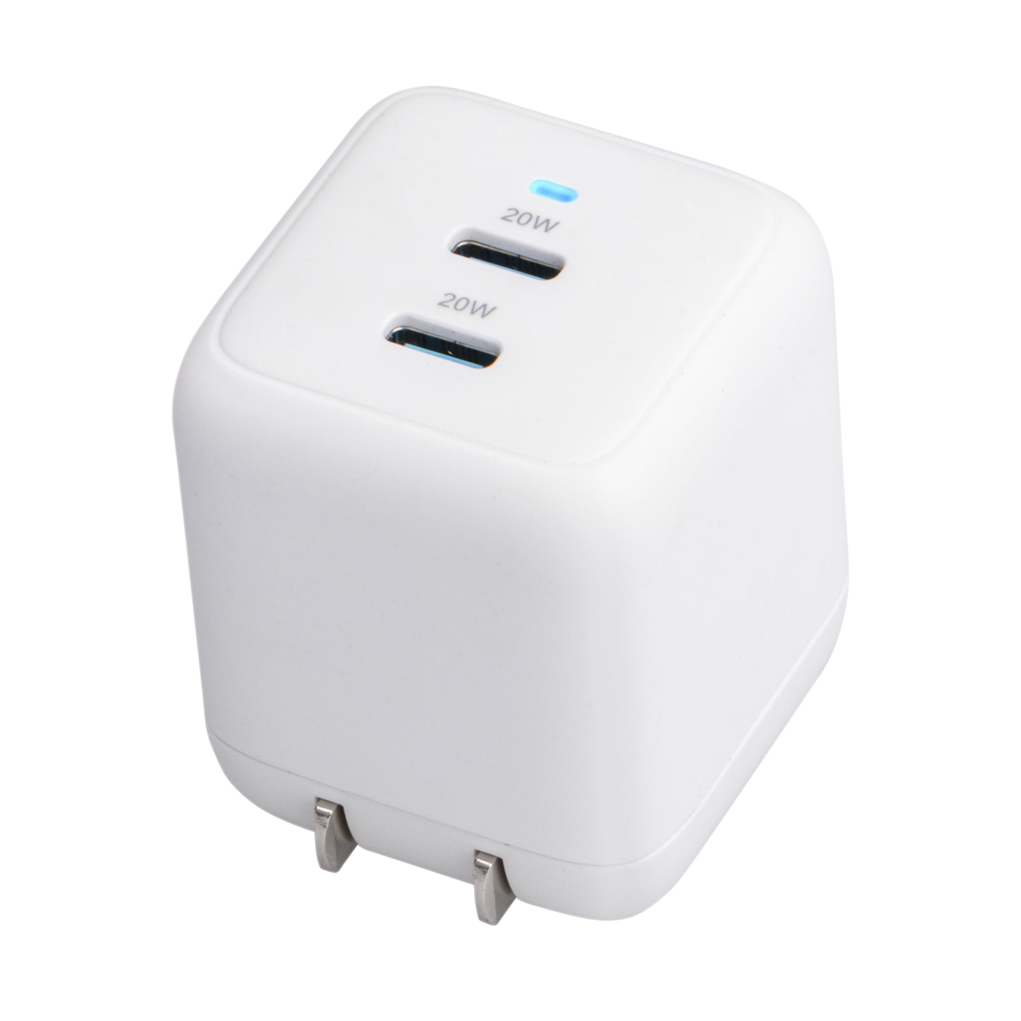 Onn. Fast Charging USB Certified USB-C Compact Wall Charger with 40W Power Delivery