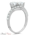 thumbnail image 5 of 1.98 ct Brilliant Round Cut Genuine Cultured Diamond VS1-VS2 G-H 14K White Gold Promise Wedding Statement Engagement Designer Ring size 10.5, 5 of 6