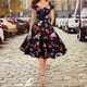 thumbnail image 4 of Vintage Christmas Printed V-Neck Short-Sleeved Dress All-match Breathable Dress Clothing for Theme Parties, 4 of 5