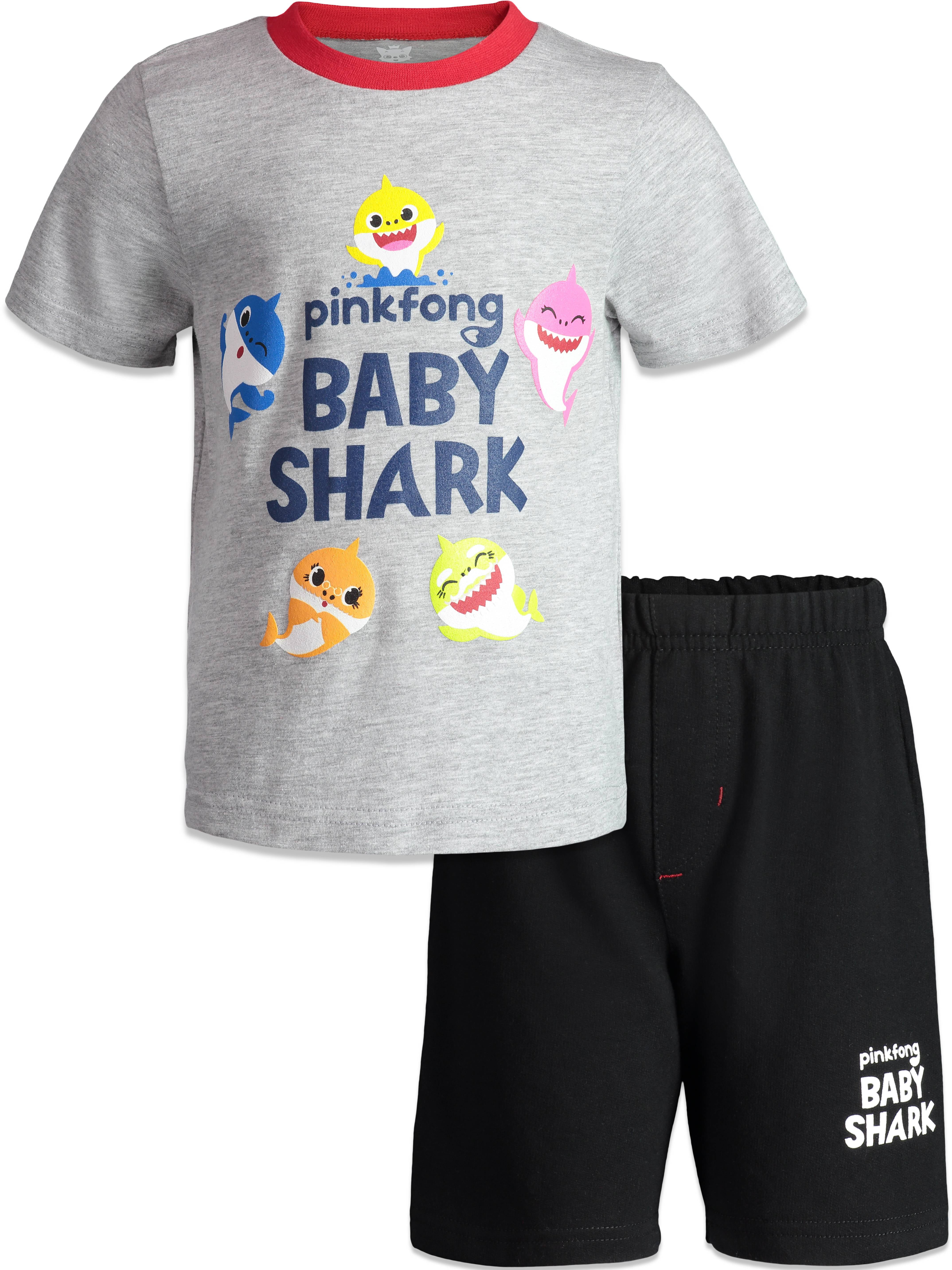 Pinkfong - Pinkfong Baby Shark Toddler Boys Short Sleeve T-Shirt ...