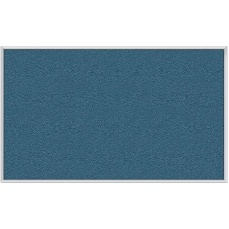 Ghent's Vinyl 3' x 4' Bulletin Board with Aluminum Frame in Ocean Blue