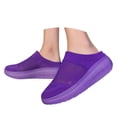 thumbnail image 2 of CHENge Mules for Women Men Orthopedic Shoe with Arch Support Diabetic Air-Cushion Slip-On Walking Shoes Breathable Lightweight Clogs Mesh Slippers Open Back Slip On Shoes, 2 of 9
