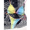 thumbnail image 4 of Bikini sexy con estampado de triángulos de arcoíris y tiras estilo europeo y americano, 4 of 4