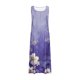 thumbnail image 3 of Vestido de Verano para las Mujeres sin Mangas Lino-Look Impreso Maxi, Suelto Fluido Y Vestido Sexy de Moda para las Mujeres, 3 of 4