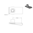 thumbnail image 2 of Tuerca con clip ZS2 YouToYou de acero inoxidable estilo U, M6 x 1 mm (25), 2 of 2