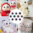 thumbnail image 7 of 40 Sets 10 Colors 18mm 3D Glitter Safety Eyes Round Craft Crochet Eyes with Washers Stuffed Animal Eyes for DIY of Puppet Bear Plush Animal Christmas Decoration colorful, 7 of 7