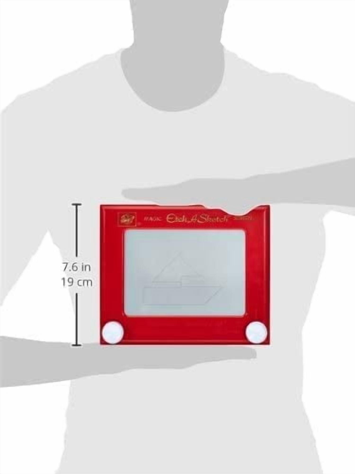 Etch A Sketch Erasable Kids Toy Doodle Tablets, Plastic Red