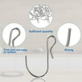 thumbnail image 4 of 32 Pack S Hooks for Hanging - Silver Stainless Steel Metal S Hooks, Heavy Duty Metal S Shaped Hooks with Safety Buckle Design for Outdoor, Lights, Kitchenware, Hanging Hooks, 4 of 5