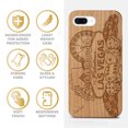 thumbnail image 4 of Case Yard Wooden Case Outside Soft TPU Silicone Slim Fit Shockproof Wood Protective Phone Cover for Girls Boys Men and Women Supports Wireless Charging Las Vegas Gambler Design case for iPhone-8-Plus, 4 of 7
