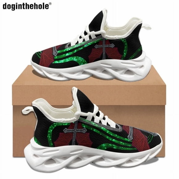 Zapatos planos de tendencia de moda Zapatos casuales de Pascua para mujer Zapatillas clásicas de diseño cruzado Zapatillas para correr antideslizantes vintage
