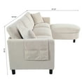 thumbnail image 6 of Modern L Shape Sectional Sofa, Modular Couch with Ottoman and Pillows for Living Room Office, 6 of 14