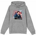 thumbnail image 3 of Tom and Jerry Terrance Athletic Heather Mens Hoodie - L, 3 of 6