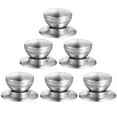 thumbnail image 3 of 6Pcs Pot Lid Knobs Universal Pot Cover Handles Stainless Steel Pot Grip, 3 of 7