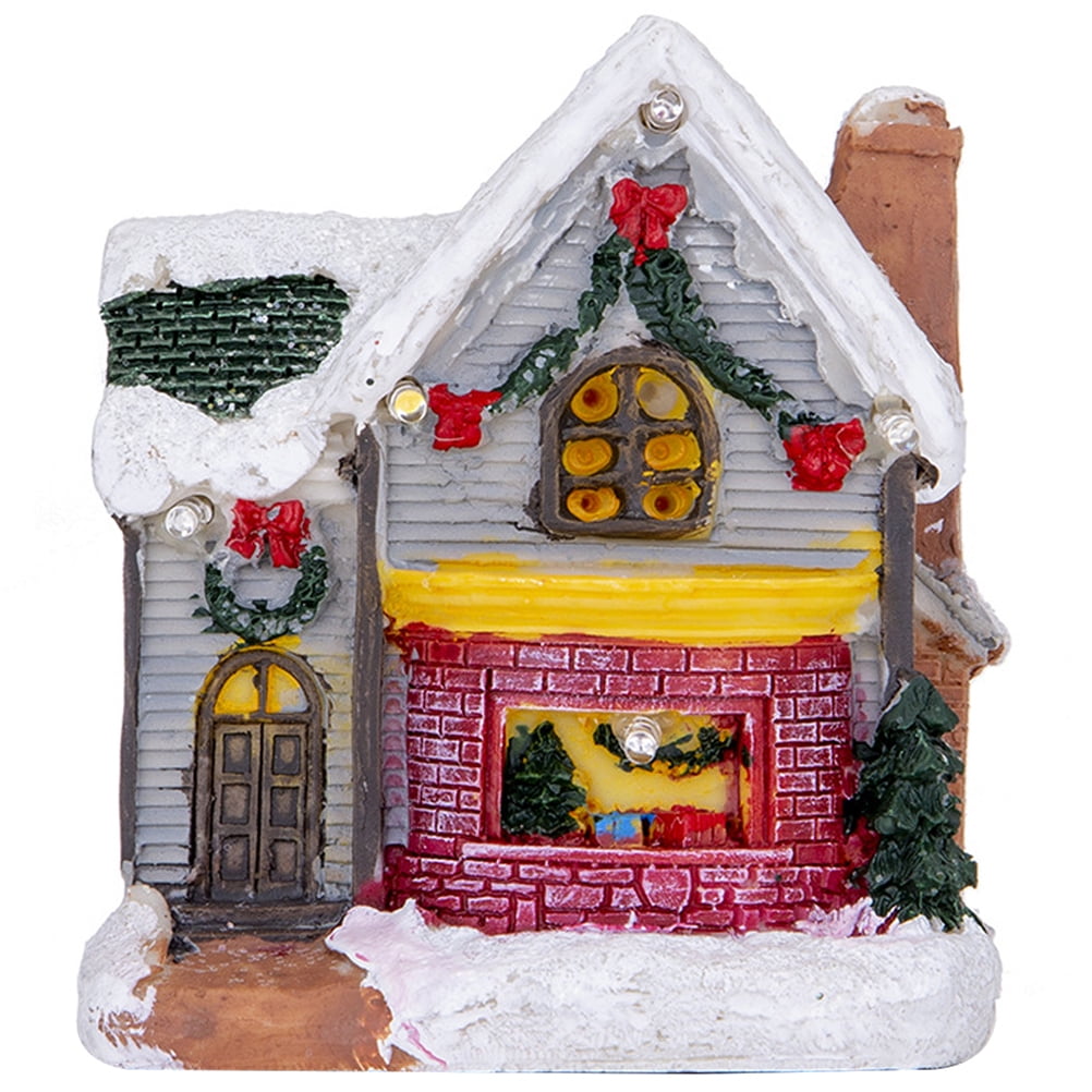 Christmas Lighted House Christmas Village House Tabletop Decoration ...