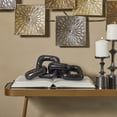 thumbnail image 2 of 14" x 3" Black Aluminum Chain Sculpture, by DecMode, 2 of 7