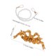thumbnail image 2 of AURARMLET De Pared En Resina Con Lazo Dorado Estilo Europeo Para Y Dormitorio, 2 of 6