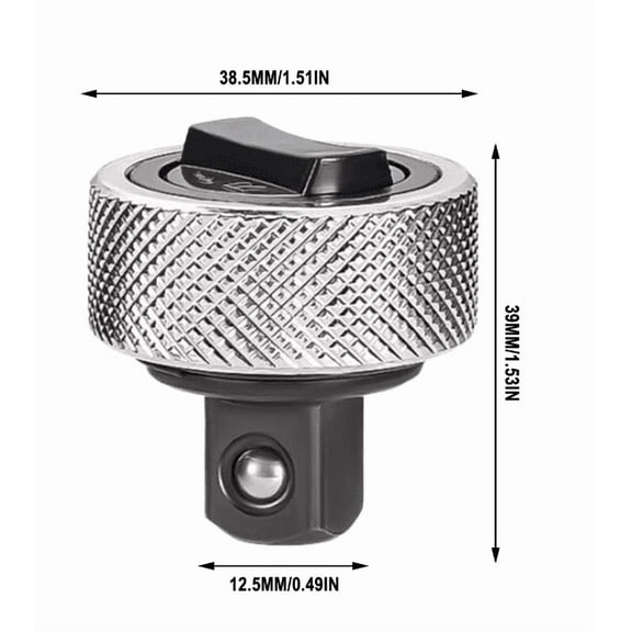 Todaioua Mini Finger Ratchet, 1/4 3/8 1/2 Drive Palm Ratchet Wrench Reversible Ratcheting Finger Socket Driver Stubby Thumbwheel Ratchet for Tight Spaces