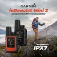 thumbnail image 5 of Garmin inReach Mini 2 Lightweight and Compact Satellite Communicator, Hiking Handheld, Flame Red with Wearable4U 2 Pack Cases Orange/Lime Bundle, 5 of 6