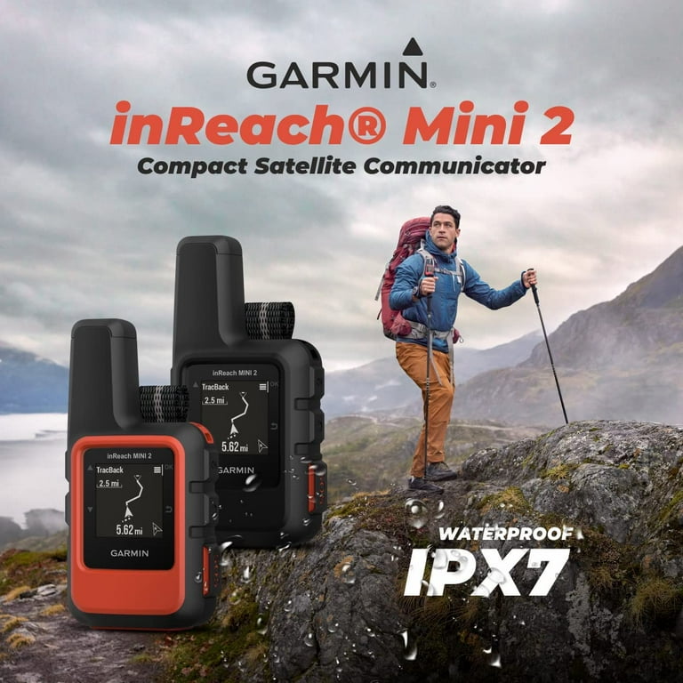 Garmin inReach 2 Lightweight and Compact Satellite Communicator, Hiking Handheld, Flame Red Wearable4U Pack Orange/Lime Bundle - Walmart.com