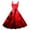 Red, variant on TTUHYWXI Halloween Spaghetti Strap Dress for Women Blooody Printed A line Sleeveless High Waist Midi Dresses (Black, M)