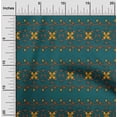 thumbnail image 1 of oneOone Georgette Viscose Fabric Floral Block Printed Fabric 1 Yard 42 Inch Wide, 1 of 4
