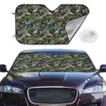 thumbnail image 2 of Daiia Flamingos And Palm Leaves Windshield Sun Shade for Car SUV Truck (Medium ), Car Sun Shade Windshield, Car Shades for Front Windows, Sunshade for Car Windshield, 2 of 7