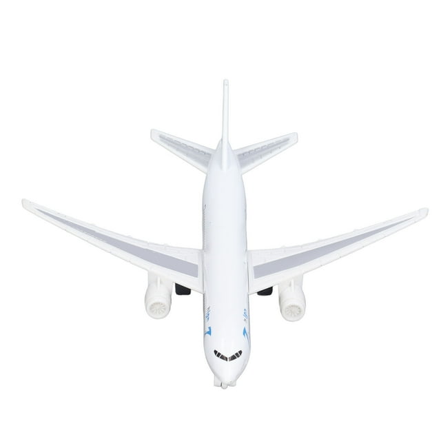 Toy Plane, Pull Back Airplane Toy Premium Alloy Sturdy Durable Music Light For Desktop For Office For Shelf 777 White
