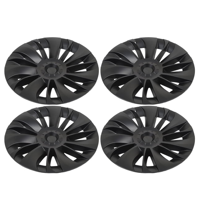 Couvre-roues Hubcap, Noir Mat, Remplacement de Jantes Élégant pour Modèle Y