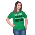 thumbnail image 4 of Funny Kiss Me I'm Irish St Patricks Men's Graphic T Shirt Tees Brisco Brands S, 4 of 6