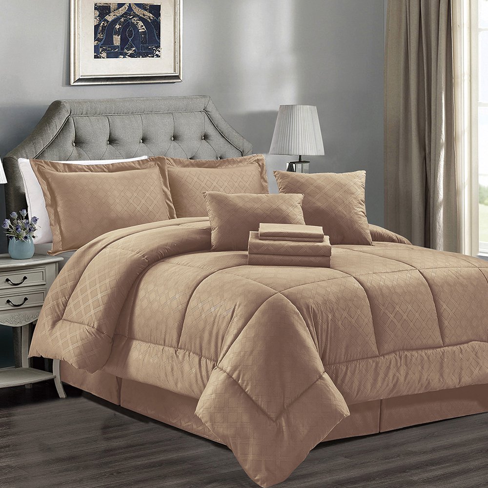 8 Piece Comforter Set BedinaBag Decorative Pillow Sham Included
