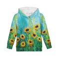 thumbnail image 6 of DISNIMO Vintage Sunflower Hoodie for Girls Hoodie Sweatshirts Size 8-10 Girl Clothes Children Hoodies Pullover for Boys and Girls Hoodie Long Sleeve Boys Fall Hoodies for Girls Soft, 6 of 7