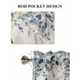 thumbnail image 6 of Blue Eucalyptus Coastal 2 Panel Kitchen Curtains for Windows, Beach Starfish Shell Nautical Rustic Bathroom Privacy Curtain, Home Décor Window Treatment for Bedroom/Living Room 55"x45", 6 of 6