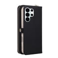 thumbnail image 3 of Wallet Case for Samsung Galaxy S26 Ultra 5G 6.9-inch, Litchi Leather Flip Zipper Purse Cover with Card Holder, Heart Makeup Mirror, Crossbody Lanyard, Kickstand Shockproof Protective Phone Case ﻿, 3 of 11