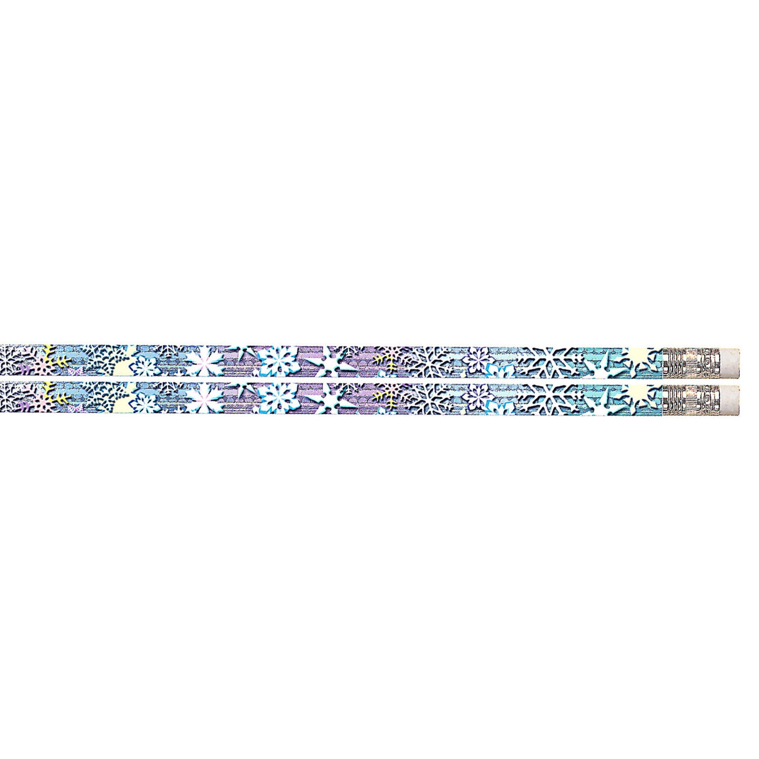 Musgrave Pencil Company Snowflake Glitters Motivational Pencils, 12 Per Pack, 12 Packs