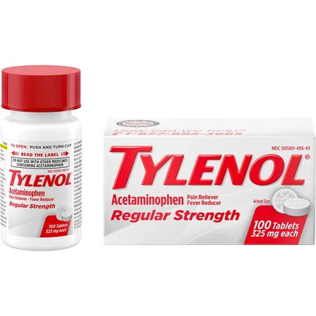 Tylenol Regular Strength Pain Reliever And Fever Reducer Tablets - 100 Ea