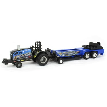 ERTL 1/64 New Holland "Down 'N Dirty" Pulling Tractor with Sled, 47573