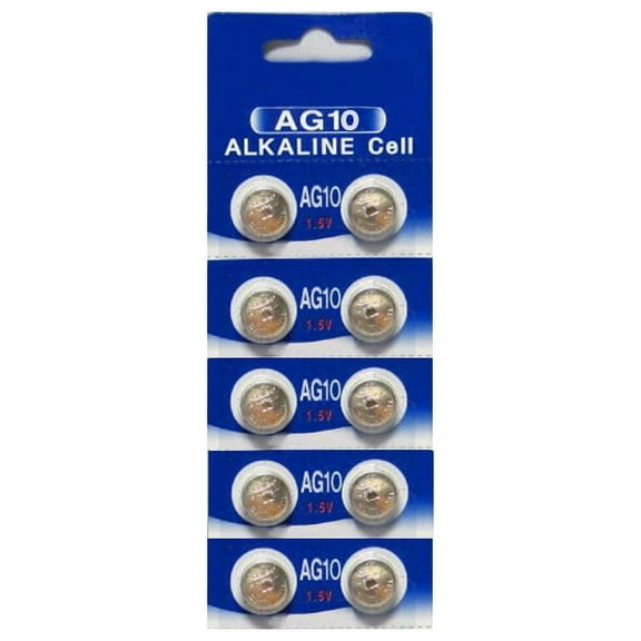 AG10 / LR1130 Alkaline Button Watch Battery 1.5V - 100 Pack - FREE SHIPPING!