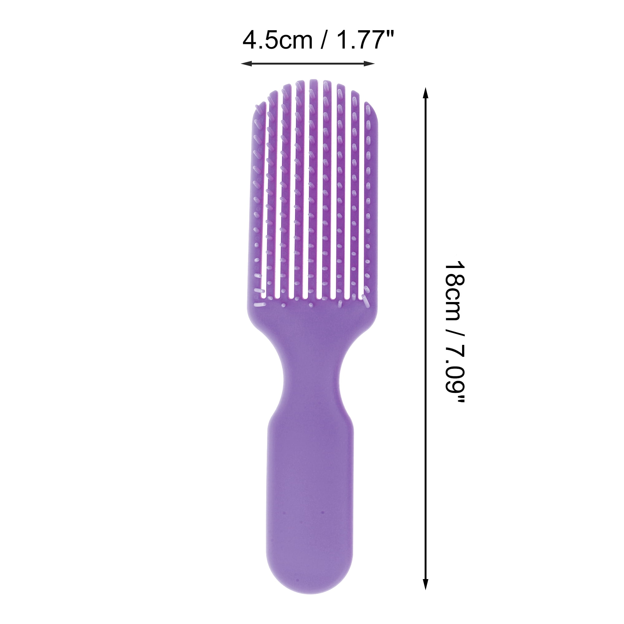 Unique Bargains 1 Pc Hollow Nine Claws Hair Brush for Daily Use Purple